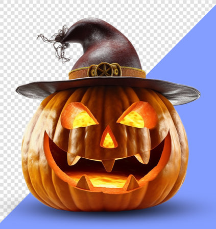 halloween pumpkin elements. generative aiの素材