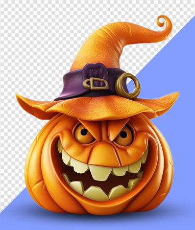 halloween pumpkin elements. generative aiの素材