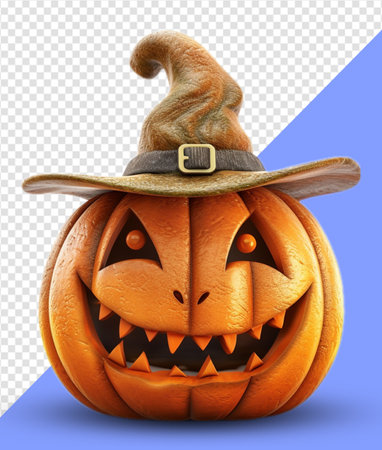 halloween pumpkin elements. generative aiの素材
