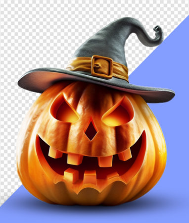halloween pumpkin elements. generative aiの素材