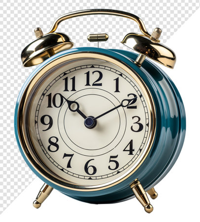 alarm clock with transparent background, generative aiの素材