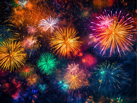 happy new year celebration poster, generative aiの素材