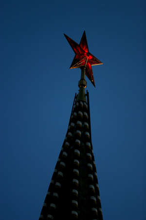 Star on the Kremlin chimesの写真素材