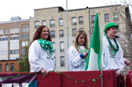 St  patty s day parade in Spokane, Washington on 3-15-2014のeditorial素材