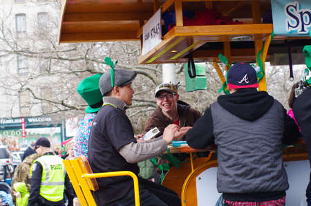 St  patty s day parade in Spokane, Washington on 3-15-2014のeditorial素材