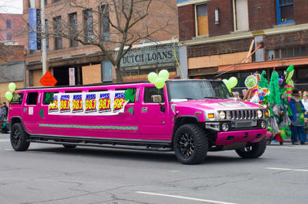 St  patty s day parade in Spokane, Washington on 3-15-2014のeditorial素材