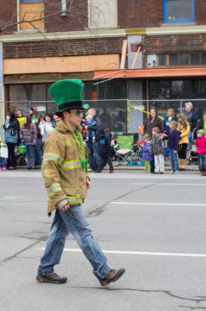 St  patty s day parade in Spokane, Washington on 3-15-2014のeditorial素材