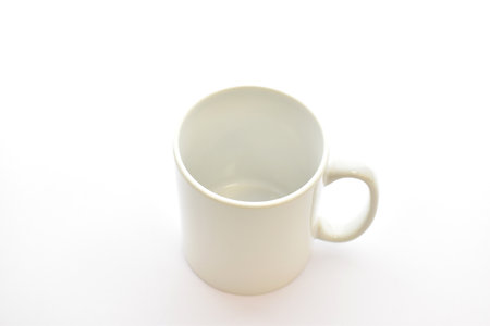 Coffee cup isolated on white backgroundの写真素材