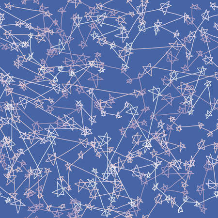 Stars constellations stylize drawing. Wallpaper seamless textile patternのイラスト素材