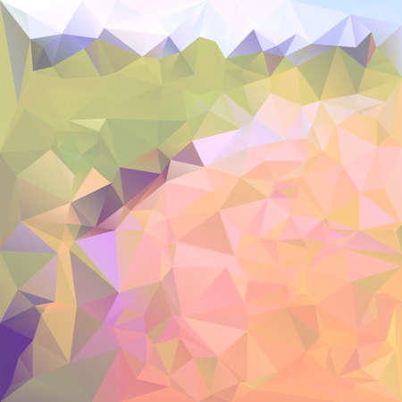 Polygonal mosaic background in green, violet and pink colors. Used for creative design templatesのイラスト素材