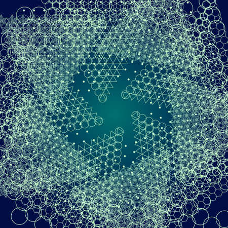 Sacred geometry mandala.