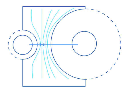 Scheme of physics, chemistry and sacred geometry. The science theme.のイラスト素材