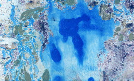 Abstract Marble Colorful Texture Art Background. Blue color. Colorful marble effect of paint and...