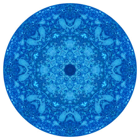 Mandala with art handmade watercolor texture. Kaleidoscopic sacred geometry element. Alchemy, religion, philosophy, astrology and spirituality themes. Universal background for everything.の写真素材