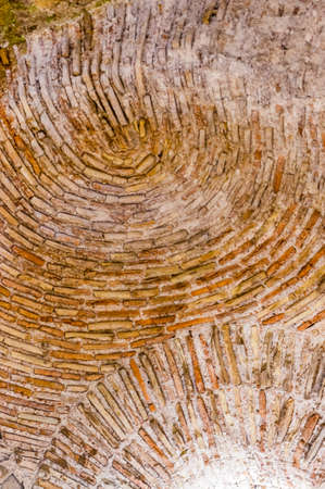 Ancient Roman architecture engineering, brick ceilings.の写真素材