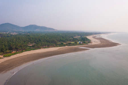 You can see here the emerald jungles, endless sand beach and beautiful Arabian sea.の写真素材