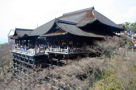 kiyomizu temple in winterのeditorial素材