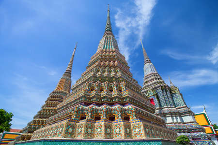 Thai pagoda with blue sky