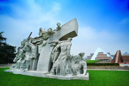 Soldier monument in Chinaのeditorial素材
