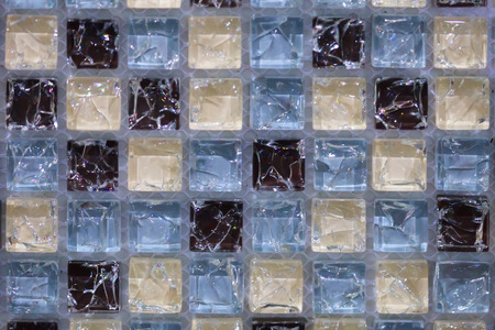 Colorful brick wall crystal styleの写真素材