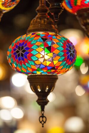 Luxury lamp with colorfulの写真素材