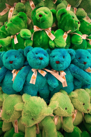 Group fo bears dollsの写真素材