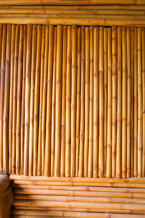 bamboo fence or wall texture background for interior or exterior design.の写真素材