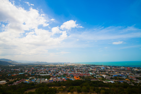 View of Pattaya city beach at Viewpoint.の写真素材