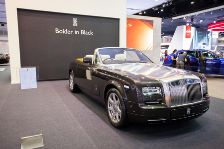 Impact Muangtong Thani,Thailand 29Mar-9April 38th Thailand Motorshow Rolls Royce blacnk luxury carのeditorial素材