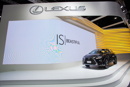 Impact Muangtong Thani,Thailand 29Mar-9April 38th Thailand Motorshow Lexus RX 200t Luxury car show on eventのeditorial素材