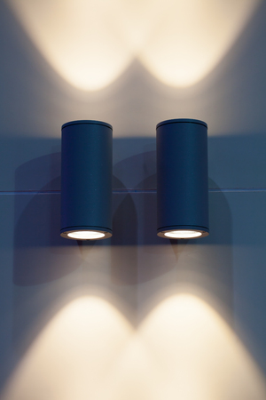 Modern walkway light for gardening decorationの写真素材