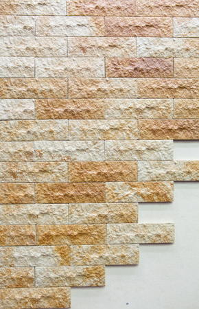 Background of old vintage brick wallの写真素材