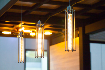 Incandescent lamps  Edison lamp.の写真素材