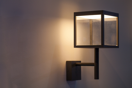 Beautiful modern wall lamp interior contemporary decorationの写真素材