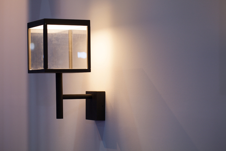 Beautiful modern wall lamp interior contemporary decorationの写真素材