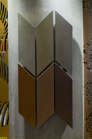 metal arrow pattern decorationの写真素材