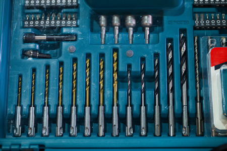 Electrical repair tools, drill bits and drill bits, drill bit setの写真素材