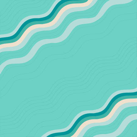 blue background with wavesのイラスト素材