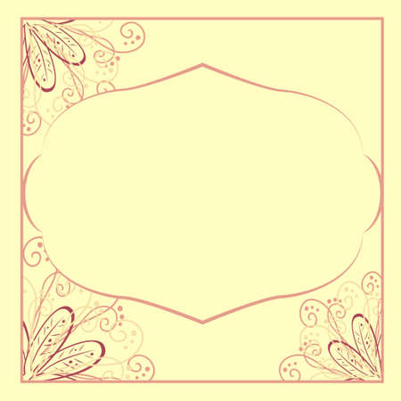 flower frame designのイラスト素材
