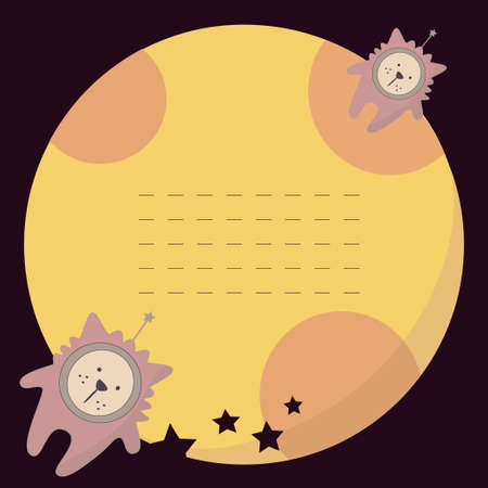 Cute childish seamless pattern with cats in the space. Seamless pattern can be used for wallpaper, pattern fills, web page backgrounds, surface textures.のイラスト素材