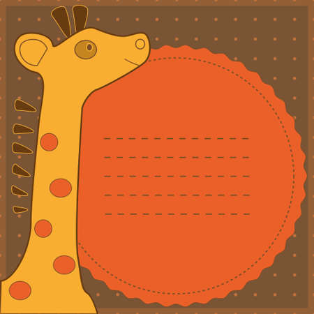 baby shower with cute giraffe. Seamless pattern can be used for wallpaper, pattern fills, web page backgrounds, surface textures.のイラスト素材