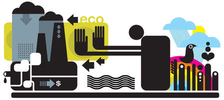 Ecology concept illustration.