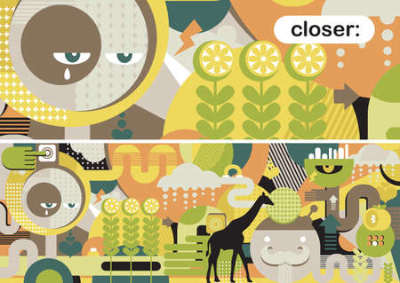 Abstract pattern of nature.のイラスト素材