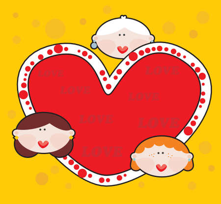 Female love Vector illustration のイラスト素材