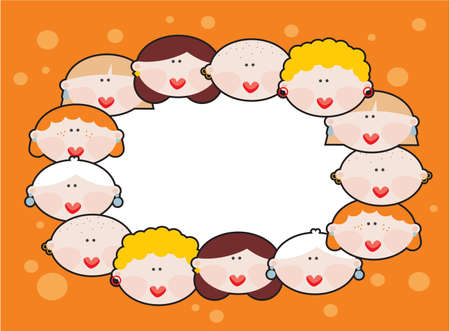 Female banner Vector illustration のイラスト素材