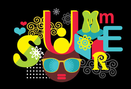 Summer time illustration 