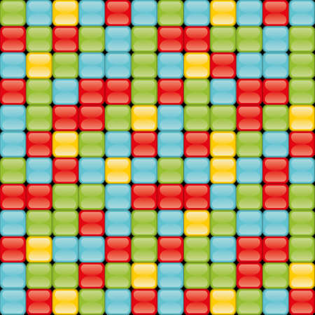 Seamless pattern with colorful buttons. のイラスト素材