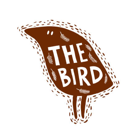 Hand drawn bird.のイラスト素材