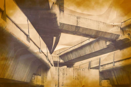 Art in Old Paper Background texture.の写真素材