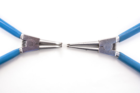 snapring plier  use for lock shaft and holeの写真素材